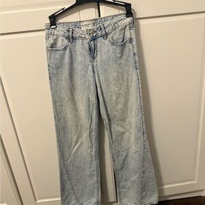 Abercrombie Kids Light Wash Straight Leg Jeans
